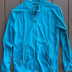 Sun Mountain | Women’s Teal Windwear Golf Jacket | Full Zip | Small